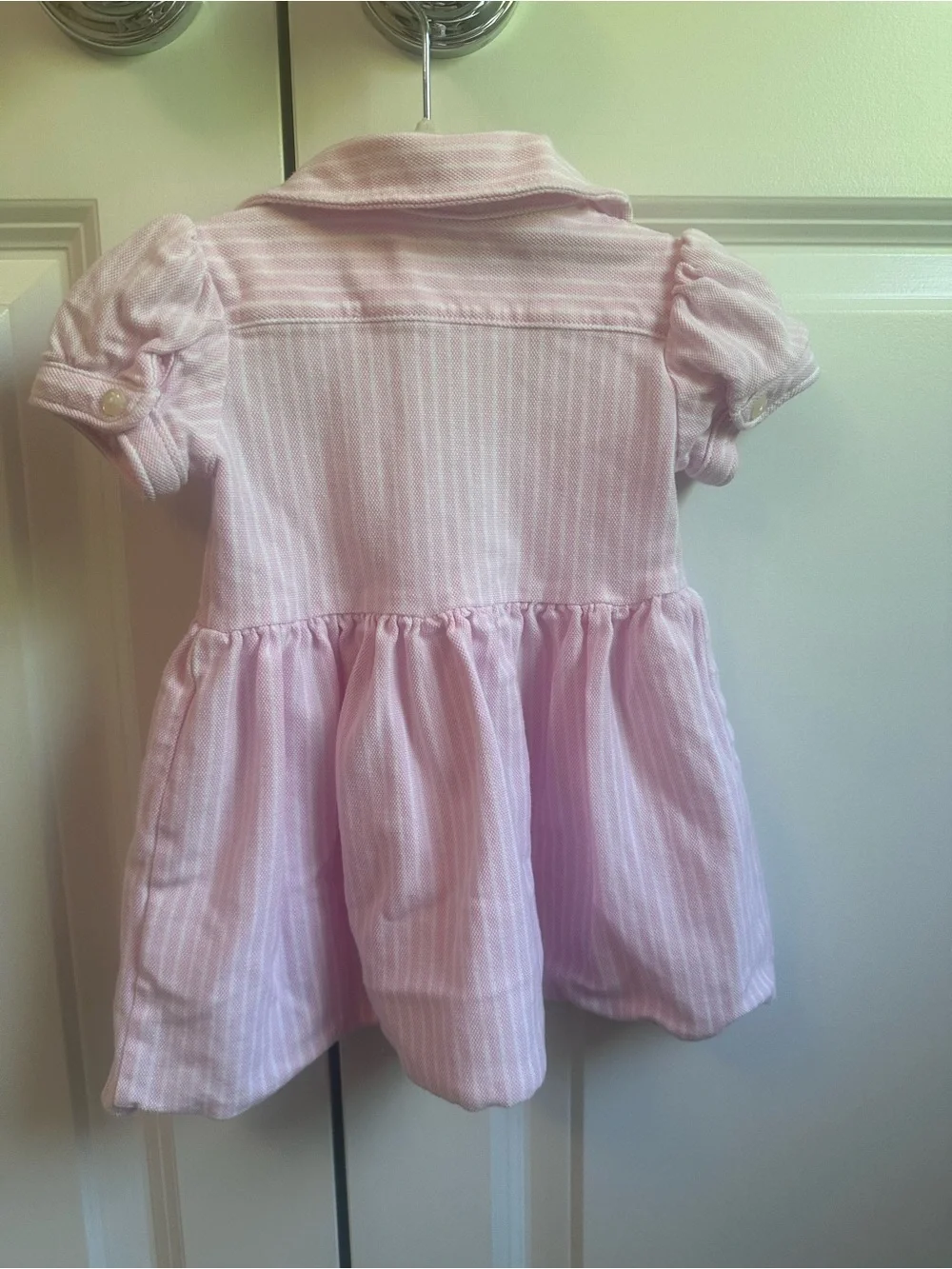 Ralph Lauren Pink Striped Button-Down Dress Shirt